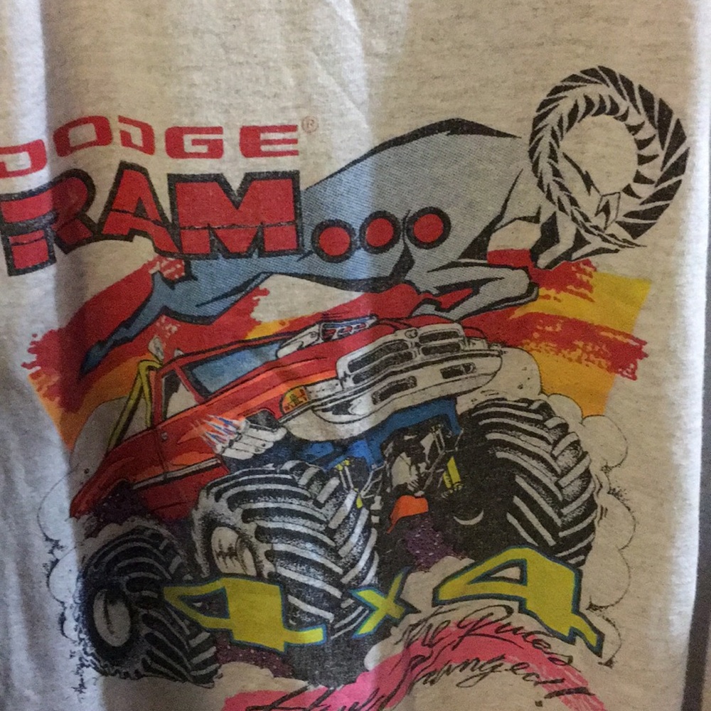 Vintage 1995 Ram Monster Truck Single Stitched
